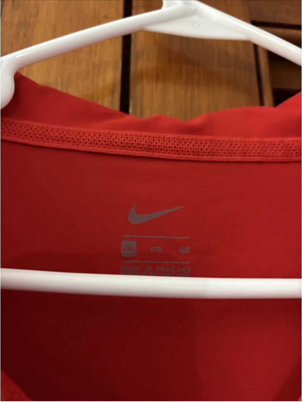 Delaware State Hornets Nike Red Polo Windbreaker Shirt Adult 4XL